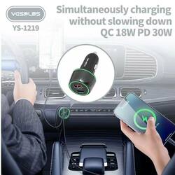 YESPLUS_YS-1219 CAR CHARGING 48W PD+QC3.0 /1 pcs
