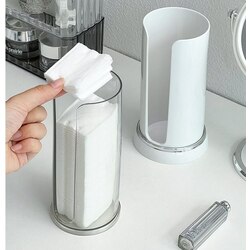 Cotton pad dispenser round (ប្រអប់ដាក់សំឡីជូតមុខ)