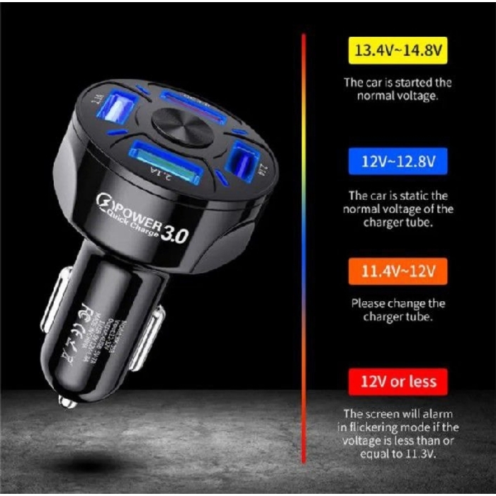 USB- car charger 4port 