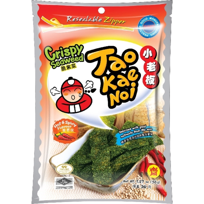 TAO KAE NOI Crispy Seaweed Spicy 32g