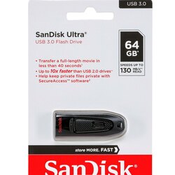 SanDisk Ultra USB3.0 Flash Drive 64GB