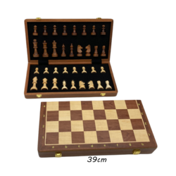 Chess Set HQ 39cm Notation Non-Magnet Wood