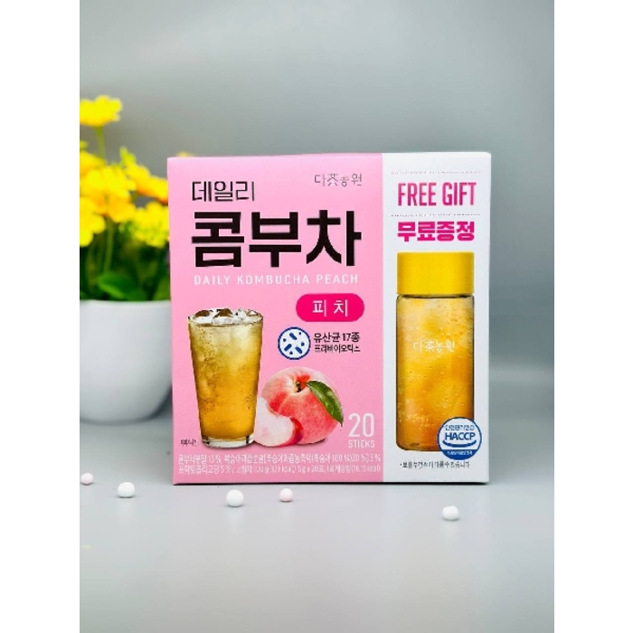 Daily Kombucha Peach 20 Sticks