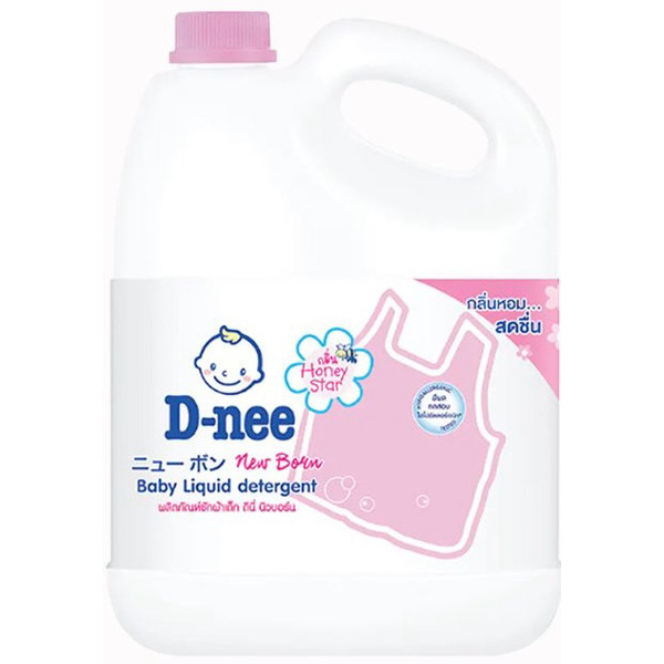 D-nee Baby Liquid Detergent Honey Star 3000ml - 1 Bucket 