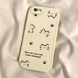 Line Art Cat Design Suitable for Apple 6 Phone Case iPhone 6S New Model