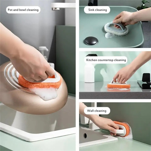 Bathroom Glass Cleaner Sponge 1PC