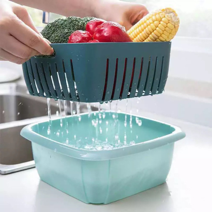 3PCS Plastic Fruits and Vegetables Drainer