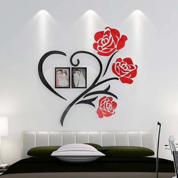 Family Love Rose Wall Deco