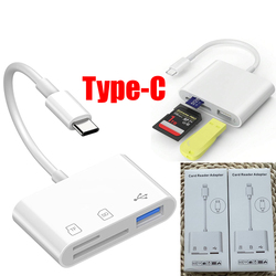 Card Reader OTG Type-C to USB+TF+SD Reader 9907