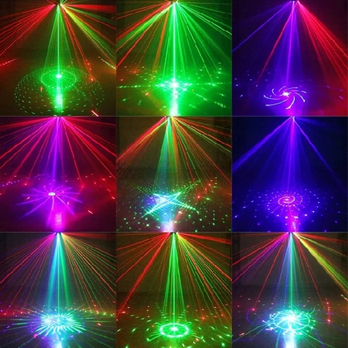 Disco Laser Light Dance through Music