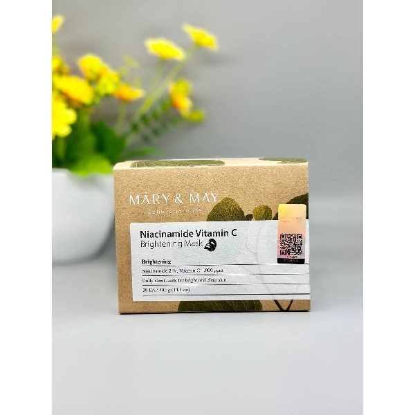 MARY & MAY Niacinamide Vitamin C Brightening Mask 30 Sheets