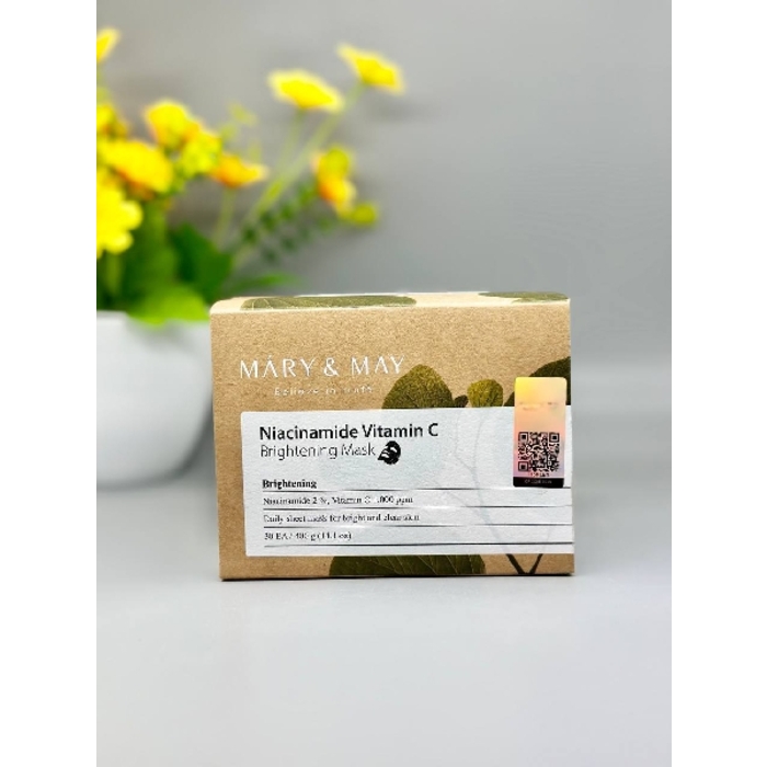 MARY & MAY Niacinamide Vitamin C Brightening Mask 30 Sheets