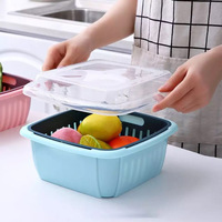 3PCS Plastic Fruits and Vegetables Drainer