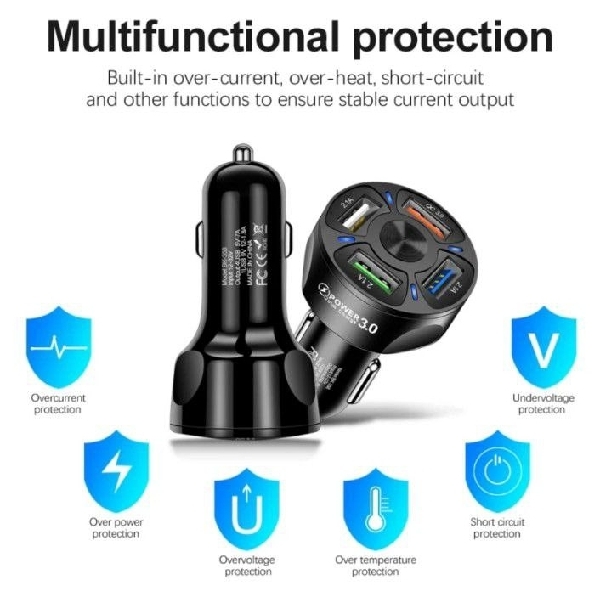 ដុយសាក USB ក្នុងឡាន 4Port