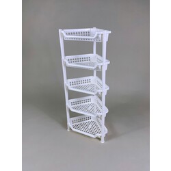 EZ KEEP Plastic Corner Rack 5-Tier 
