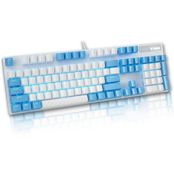 RAPOO V500Pro White Cerulean Mechanical Gaming Keyboard 