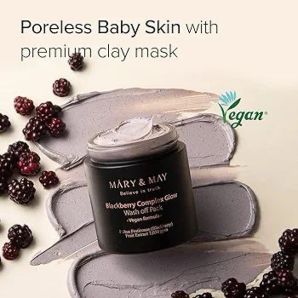 MARY&MAY Vegan Blackberry Complex Glow Wash off Pack 