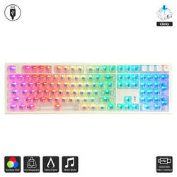 Alpha Series One x Clear White Keyboard