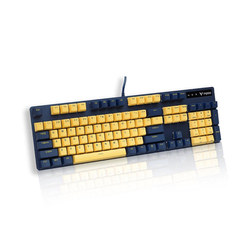 RAPOO V500Pro Yellow Blue Mechanical Gaming Keyboard 