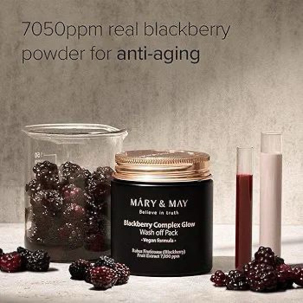 MARY&MAY Vegan Blackberry Complex Glow Wash off Pack 