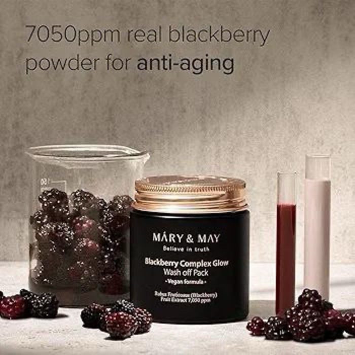 MARY&MAY Vegan Blackberry Complex Glow Wash off Pack 