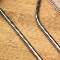 3in1 Straw Brush Set 21.5cm Stainless Steel