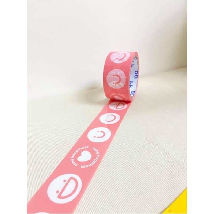 #TP11 Smiley Tape Pink 50cm - 1PC