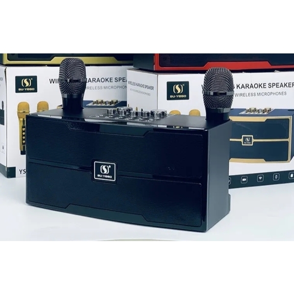 YS-201 Karaoke Speaker with Two Microphones 
