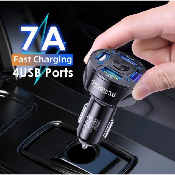 USB- car charger 4port 