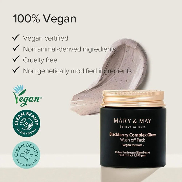 MARY&MAY Vegan Blackberry Complex Glow Wash off Pack 