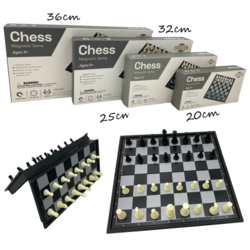 32cm chess set plastic board and pieces with magnet