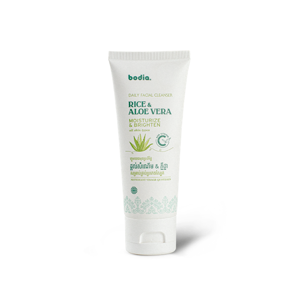 Bodia – Daily Face Cleanser – Rice & Aloe Vera 70ml
