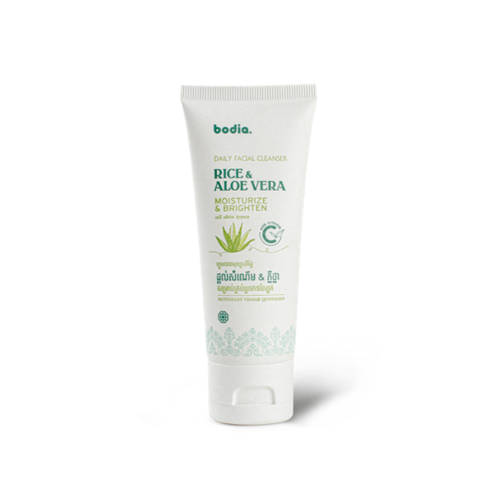 Bodia – Daily Face Cleanser – Rice & Aloe Vera 70ml
