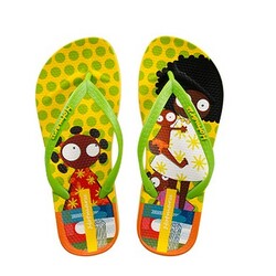Hotmarzz Curly Girl Green Flip Flop 