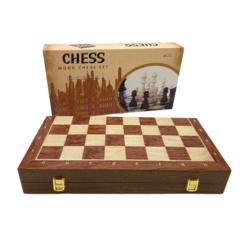 Chess Set HQ 45cm Notation Wood