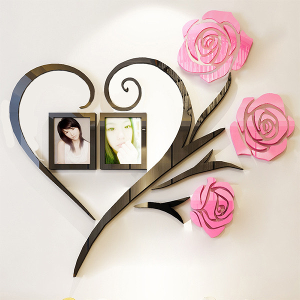 Family Love Rose Wall Deco
