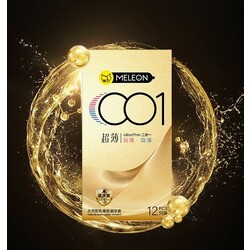 Meleon Thin 2-in-1​ Condom ស្រោមអនាម័យស្តើង ទឹករំអិលច្រើន (12pcs)
