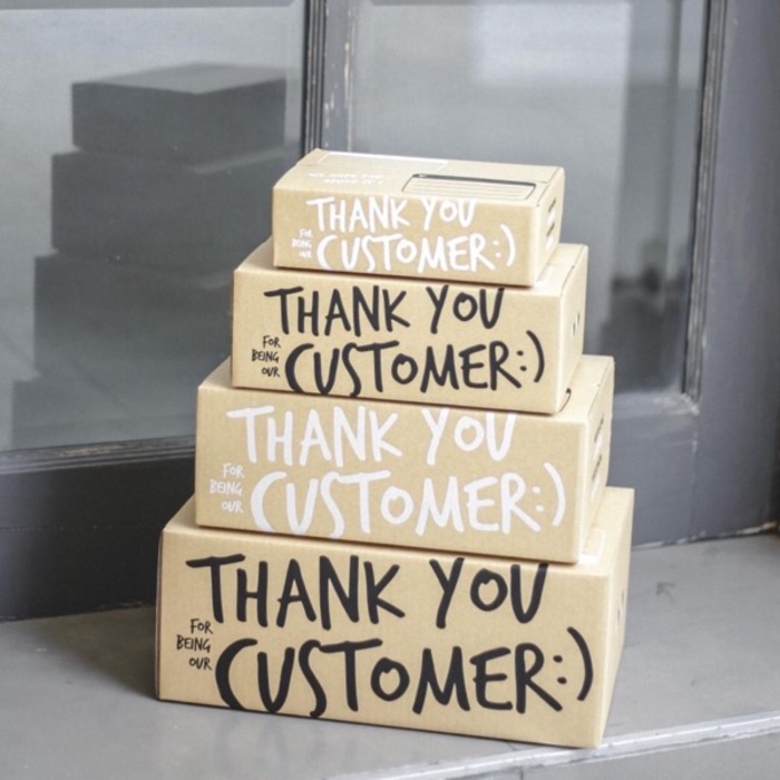 #T009 Thank You Customer Box Size F 30x45x20cm - 1 Set (20PCS)