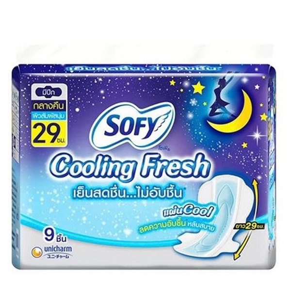 SOFY Cooling Fresh - 1 Carton (24 Packs x 9 Sheets)