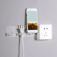 10PCS Transparent Power Plug Holder