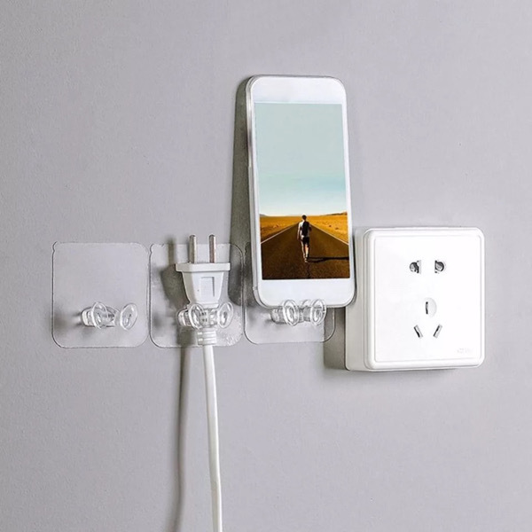 10PCS Transparent Power Plug Holder