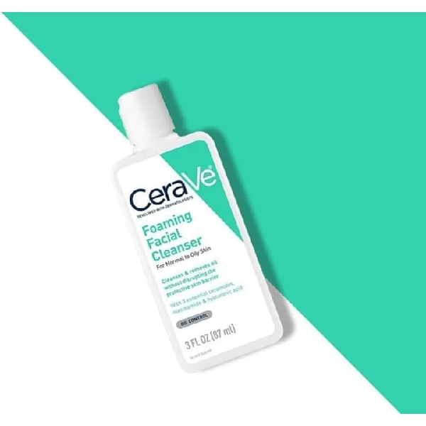 CeraVe Foaming Facial Cleanser for Normal to Oily Skin - 87ml