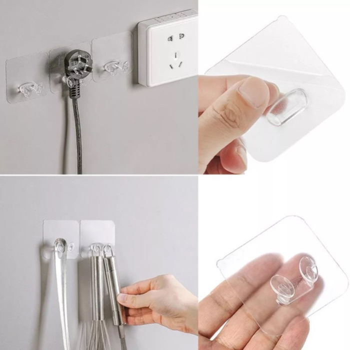 10PCS Transparent Power Plug Holder