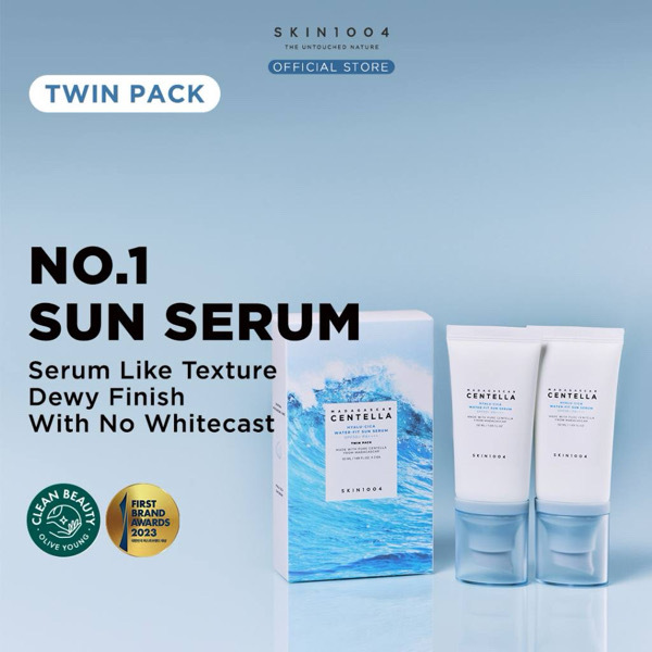 Skin 1004 Hyalu-Cica Water-Fit Sun Serum (Twin Pack)