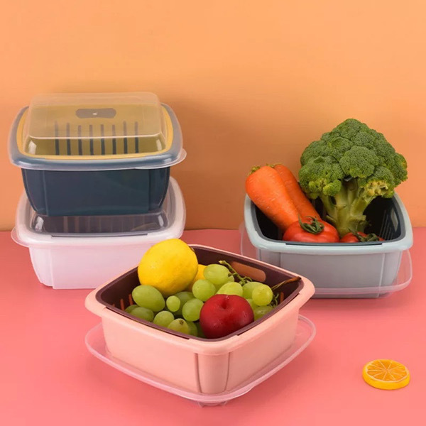 3PCS Plastic Fruits and Vegetables Drainer