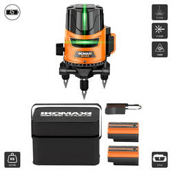 ឡាស៊ែរភ្លើង 2 ប្រើថ្ម (K902) Line Laser Level 2line 2PCS 515NM 10MW