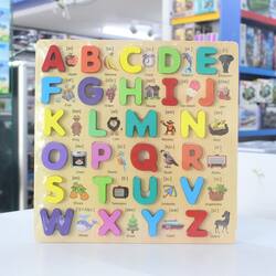 ក្តាររៀបអក្សរ ABC ក្រាស មានរូបផ្សេងៗ 