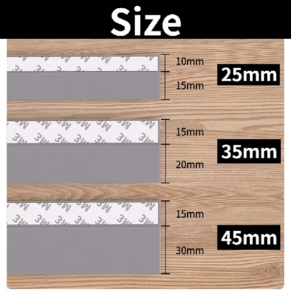 25mm Weather Strip Door Bottom Seal Strip 1m