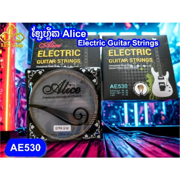 ខ្សែហ្គីតា Alice Electric Guitar Strings AE530