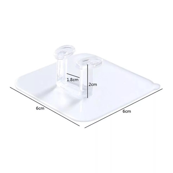 10PCS Transparent Power Plug Holder